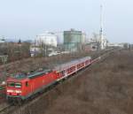 143 252-5 mit der RB nach Regensburg Hbf aus Eggmhl, 14.03.2009
(Bahnbilder-Treffen Regensburg)