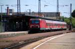 143 291 steht am 13.06.09 mit der RB nach Eisenach in Weimar.