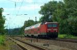 DB 143 940-5 mit der RB 16850 aus Lichtenfels, bei der Ankunft in Naumburg (Saale); 13.07.2009