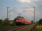 143 129 als RegionalExpress unterwegs von Mainz in Richtung Bingen im August 2009.