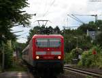 143 580-9 mit der RB 15535 (Assmannshausen-Wiesbaden Hbf) in Geisenheim 11.8.09