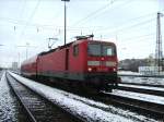 143 876 in Frth(Bay)Hbf bei Eisklte am 11.12.2008.