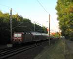 143 849-8 mit einem Ersatz-RE wegen Bauarbeiten in Berlin Ostkreuz.
