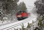 Wintereinbruch in Sachsen.