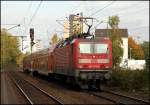 143 073 (9180 6143 073-5 D-DB) verlsst mit der RB27 (RB 12562)  Rhein-Erft-Bahn , Koblenz Hbf - Kln Hbf, Bonn-Beuel. (24.10.2009)
