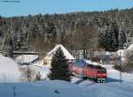 43 332-5 mit der RB 31581 (Freiburg(Breisgau) Hbf-Seebrugg) bei Altglashtten-Falknau 2.1.10