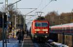 143 813-4 mit einer RB nach Hamburg-Altona am 26.01.2010 in Tornesch.