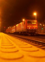 143 134-5 in Schkeuditz mit der S-bahn Leipzig - Halle 08.02.2010