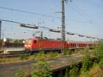 143 648-4 kommt am 27.06.2005 in Aschaffenburg Hbf an aus Wiesbaden.