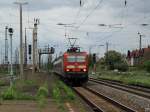 143 220-2 fhrt am 7.5.2010 mit der RB 16322 in Grokorbetha ein.