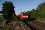 143 280-6 durchfhrt mit ihrer umgeleiteten RB27 den Bahnhof Anrath.