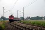 143 806 mit RB Richtung Regensburg am 05.07.2010 kurz nach Plattling.