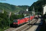 143 953-8 und 073-5 mit dem RE 4368 (Frankfurt(Main)Hbf-Koblenz Hbf) in St.Goar 19.7.10