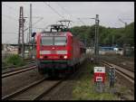 143 336 mit der S6 bei der Einfahrt in Dsseldorf Zoo