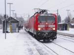 Bald ist es leider wieder soweit!!! 143 157-6 im Bhf. Niederwiesa am 09.01.2010 mit Fahrziel Dresden.