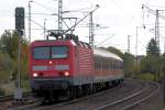 143 123 am 27.09.10 mit einer RB nach Regensburg in Obertraubling