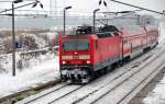 143 159 erreicht mit ihrer RB nach Leipzig am 07.12.10 den Hp Bhlen Werke.