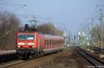 143 309 mit der RB13 (RB 28861) nach Wustermark in Berlin Jungfernheide. 21.02.2011