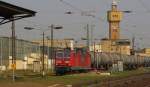 RBH 109 (91 80 6143 936-3 D-RBH) mit Kesselwagen Richtung Grokorbetha, in Merseburg; 21.04.2011