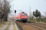 143 875 am 14.03.11 mit RB 17475 aus Elsterwerda in Dresden-Stetzsch