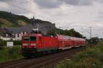 143 958-7 mit der RB 27 nach Kln in Leutesdorf am 02.07.2011