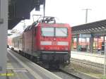 143066 ist soeben mit einer RB aus Halle(S)Hbf in Lutherstadt Wittenberg eingetroffen.