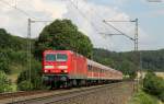 143 886-0 mit der RB 19284 (Ulm Hbf-Geislingen(Steige)) bei Amstetten 28.7.11