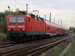 19. September 2011, noch wenige Meter bis zum Bahnhof Knigs Wusterhausen fr  Lok 143 574-2 mit dem RB 2 (RB 18930) nach Nauen.