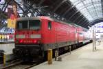 143 650 im Hbf Leipzig am 13.05.2006 mit RE 16725 nach Wurzen vor der Abfahrt.