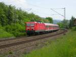 143 898 mit ihrem RE unterwegs nach Stuttgart, kommend aus Tbingen.