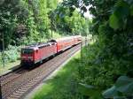 143 047 fhrt mit RB in Chemnitz-Kinderwaldsttte am 24.05.2006 ein