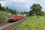 143 194-9 mit der RB 27 nach Kln Hbf in Leutesdorf am 23.06.2012