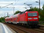 143 093 steht mit ihrer RB nach Elsterwerda in Dresden Stetzsch am 7.9.12