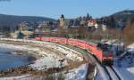 143 145-1 und 350-7 mit der RB 26993 (Freiburg(Brsg)Hbf-Seebrugg) bei Schluchsee 3.3.13