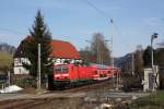 143 173-3 als S1 von Meien nach Bad Schandau am B Strand im Elbtal. Fotografiert am 06.03.2013. 