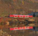 Es geht auch ohne Steuerwagen...

jedenfalls war das am 30.11.2011 so, als 143 174-1 als Zuglok und eine weitere 143 als Steuerwagenersatz ihren RE nach Koblenz durch das Saartal zwischen Vlklingen und Bous ziehen und schieben.

KBS 685

