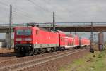 Ein RB27 auf Abwegen oder 143 090-9 auf den Gtergleisen bei Porz(Rhein) am 23.04.2013