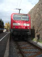 Die 143 332 5 in Seebrugg. Aufgenommen am 2011:11:03