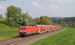 143 012-3 mit dem RE 19460 (Aalen-Stuttgart Hbf) bei Lorch 5.5.13  