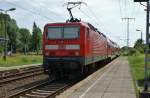 143 333-3 auf den Weg nach Cottbus am 03.07.13 im Bhf. Thekla/b.Leipzig.