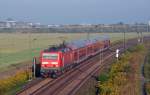 143 831 erreicht am Morgen des 14.09.13 mit einer S10 nach Leipzig den Haltepunkt Schkeuditz West.