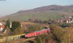 RE 26510 (Basel Bad Bf-Offenburg) mit Schublok 143 640-1 bei Schallstadt 27.11.13