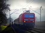 Am 30.12.13 zog die 143 899 ihre RB 19328 von Geislingen (Steige) nach Stuttgart Hbf. 
Aufgenommen bei Gingen an der Fils.