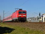 143 036-2 als S6 mit einem X-Wagenzug nach Köln Nippes.