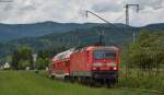 143 640-1 und 143 810-0  Schluchsee  mit der RB 26993 (Freiburg(Breisgau) Hbf-Seebrugg) bei Himmelreich 9.5.14