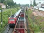 Am 9.6.09 hatten die Arbeiten zum S-Bahn-Ausbau bei Fürth-Unterfarrnbach gerade begonnen.