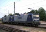 Am 10.06.2014 kam die 143 571-8 und die 143 084-2 von der RBH aus Richtung Magdeburg nach Stendal und fuhr weiter in Richtung Salzwedel .