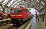 143 047-9 als S3-37922- nach Freiberg/Sachsen am 12.06.14 im Dresdener Hbf.