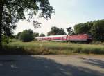 143 038 zu sehen am 03.07.14 an der Schöpsdrehe bei Plauen/V.