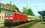 143 913 mit S 98563 (Haltern–Essen) am 24.07.2001 in Haltern am See